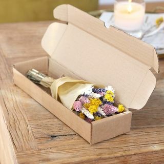 Cadou cutie poștală buchet cu flori uscate