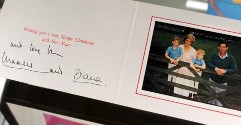 Cardul de Crăciun al Prințului Charles și Prințesei Diana