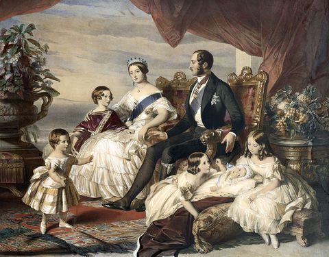 Regina Victoria și Prințul Albert cu cinci dintre copiii lor de Frederick Winterhalter