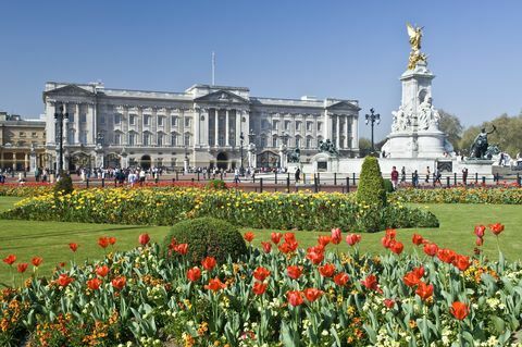 Palatul Buckingham și Victoria Memorial Londra, Anglia, Marea Britanie