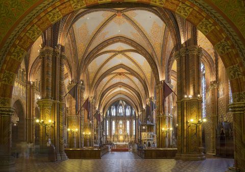 Interiorul Bisericii Matthias, Ungaria, Budapesta