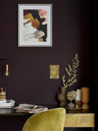 damson decadent, ﻿dulux pur și simplu reîmprospătează peretele caracteristic