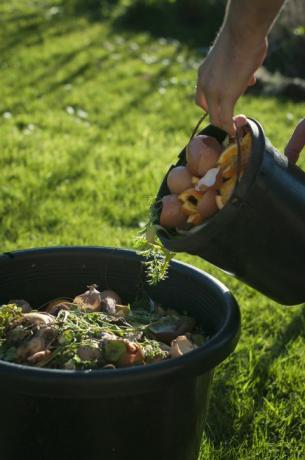 grămadă de compost de casă