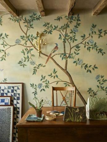 tapet pictat manual de gournay