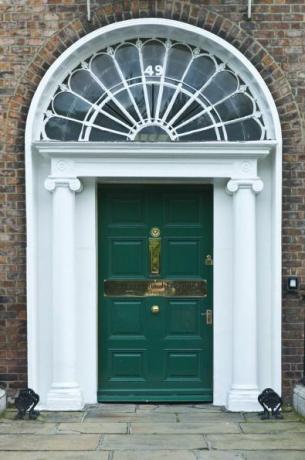ușă Merrion Square, arhitectură georgiană, Irlanda