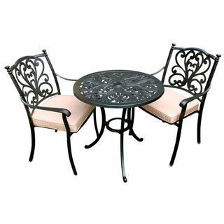 Devon Round Bistro Set, bronz