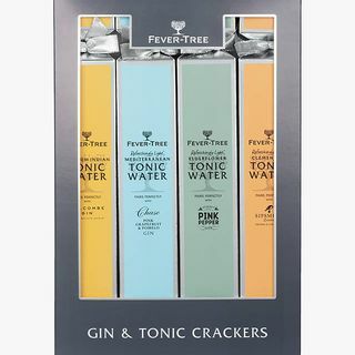 Biscuiți pentru asociere gin tonic Fever-Tree, cutie de 4, 5 cl și 150 ml