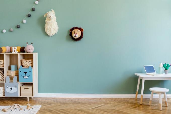 design scandinav elegant pentru cameră pentru copii interior al șablonului pentru camera copilului concept de decor acasă