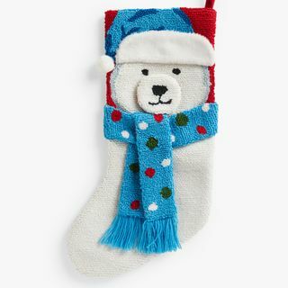 Ciorap de Crăciun Boucle Polar Bear, Multi