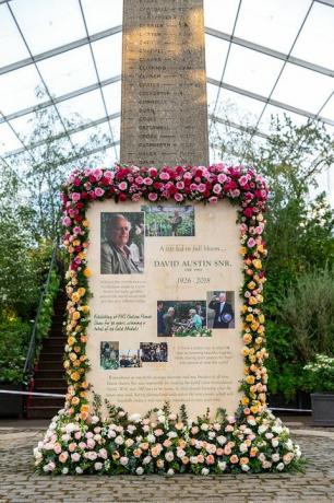 Monumentul David Austin Roses, Chelsea Flower Show 2019