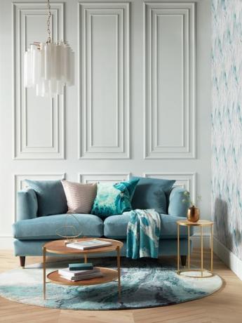 AW19 John Lewis & Partners Canapea medie Chester din Teal Soft