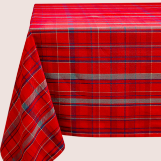 Fata de masa din bumbac tartan