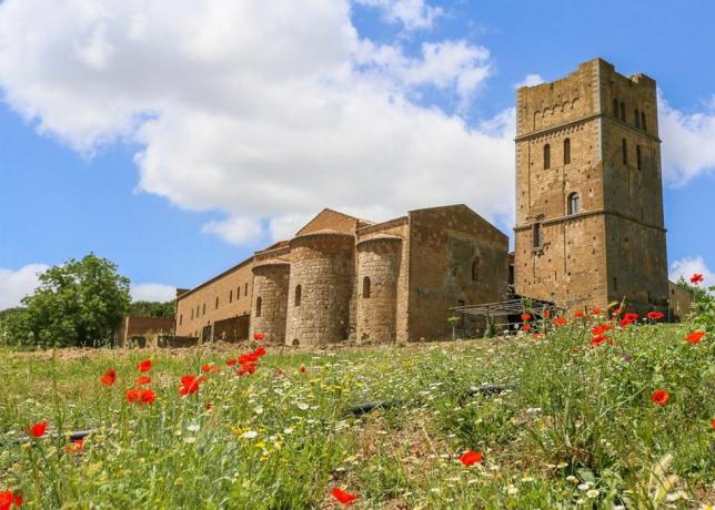 Abbey San Giusto, Lazio, Italia